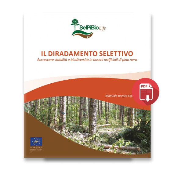 Il diradamento selettivo. Accrescere stabilità e biodiversità in boschi artificiali di pino nero  (Manuale tecnico SelPiBioLife)